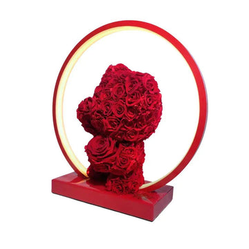 The Radiant Rose Bear Flower Lamp: Combining Beauty and Functionality - Imaginary Worlds