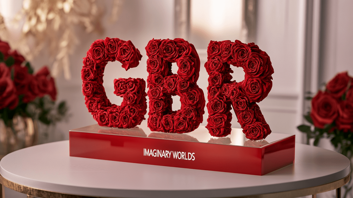 Global Rose Sculpture Series – Country Initials in Bloom - Imaginary Worlds