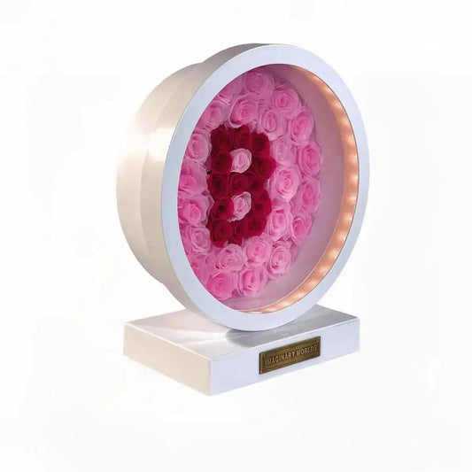 Alphabet Customized Personalized Rose Lamp