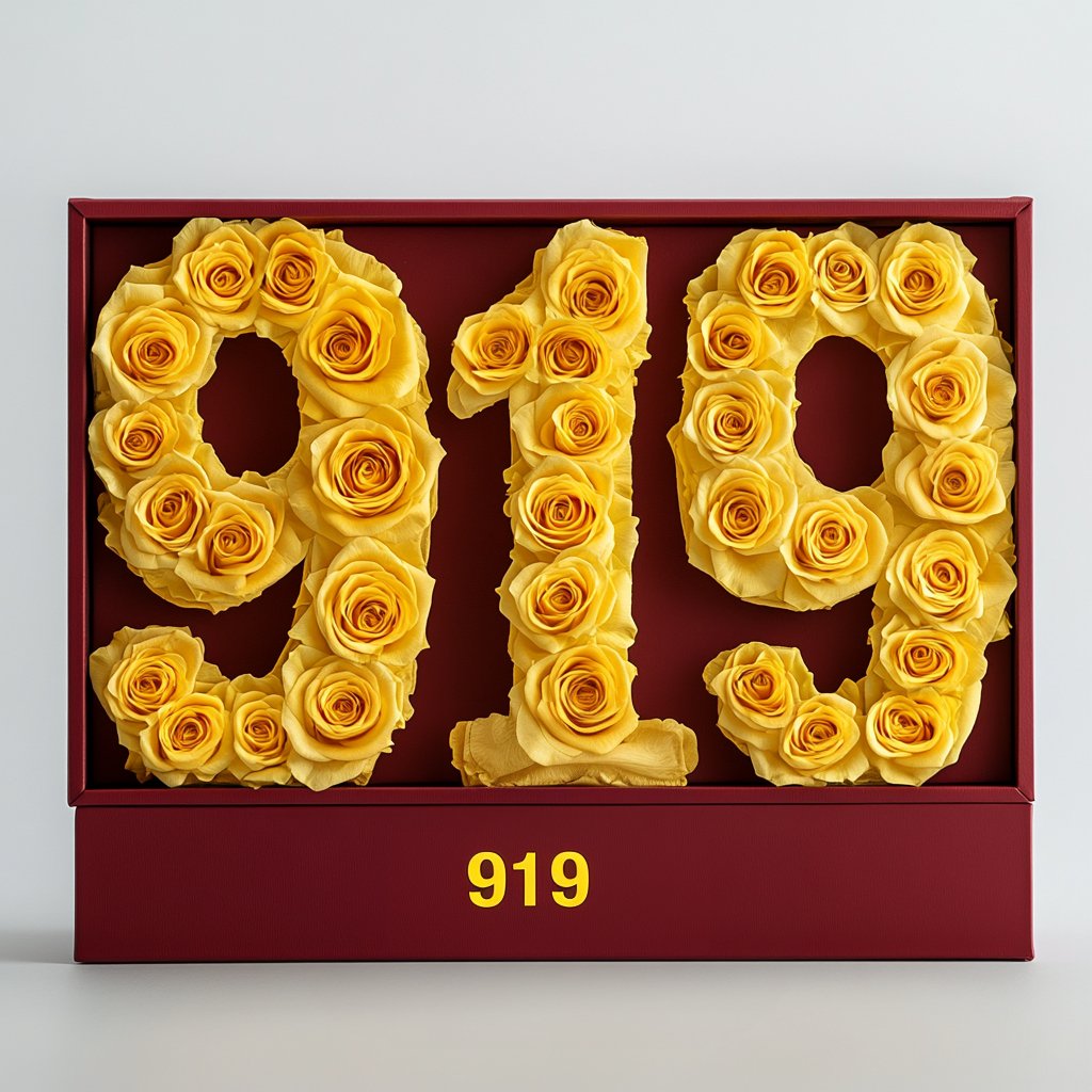 Angel Number 919 Rose Box - Imaginary Worlds