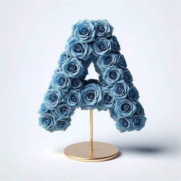 Aphrodite Blue Rose Letter A Lamp - Imaginary Worlds