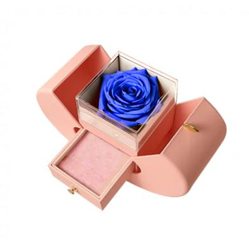 Apple Gift Box Eternal Love: Pink and Blue Rose Edition - Imaginary Worlds