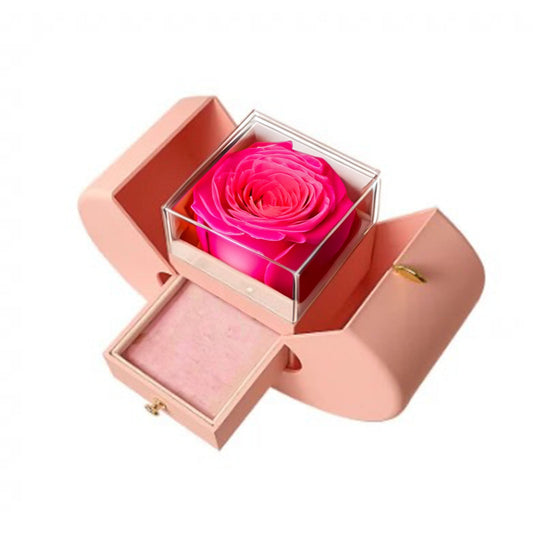 Apple Gift Box Eternal Love: Pink and Hot Pink Rose Edition - Imaginary Worlds