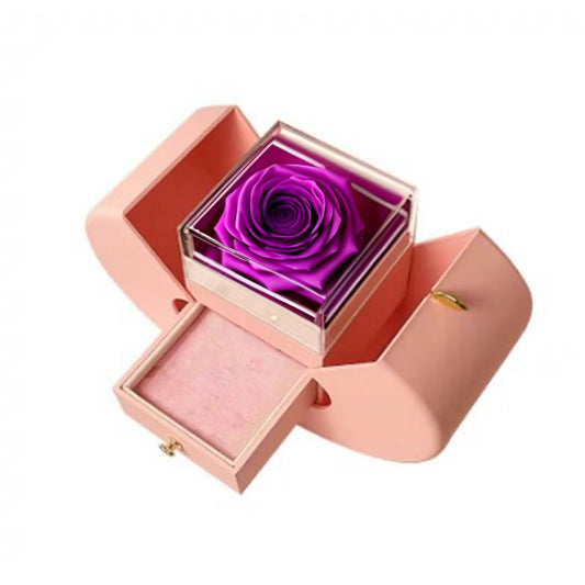 Apple Gift Box Eternal Love: Pink and Purple Rose Edition - Imaginary Worlds