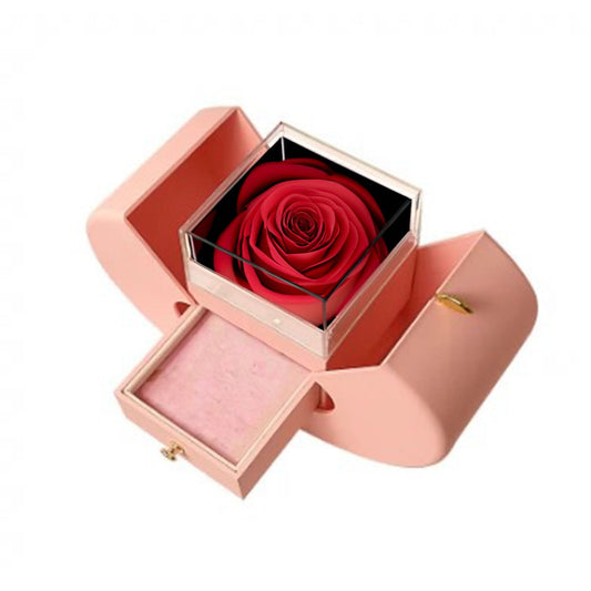 Apple Gift Box Eternal Love: Pink and Red Rose Edition - Imaginary Worlds