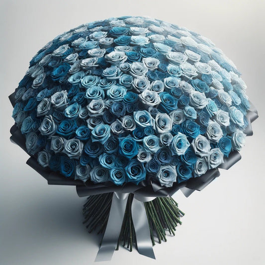 Azure Dreams Rose Bouquet - Imaginary Worlds