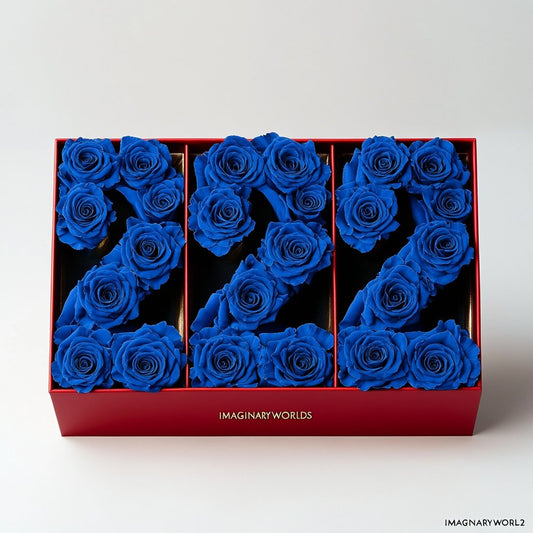 Blue Roses 222 Rose Box - Imaginary Worlds