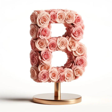 Boreas Pink Rose Letter B Lamp - Imaginary Worlds