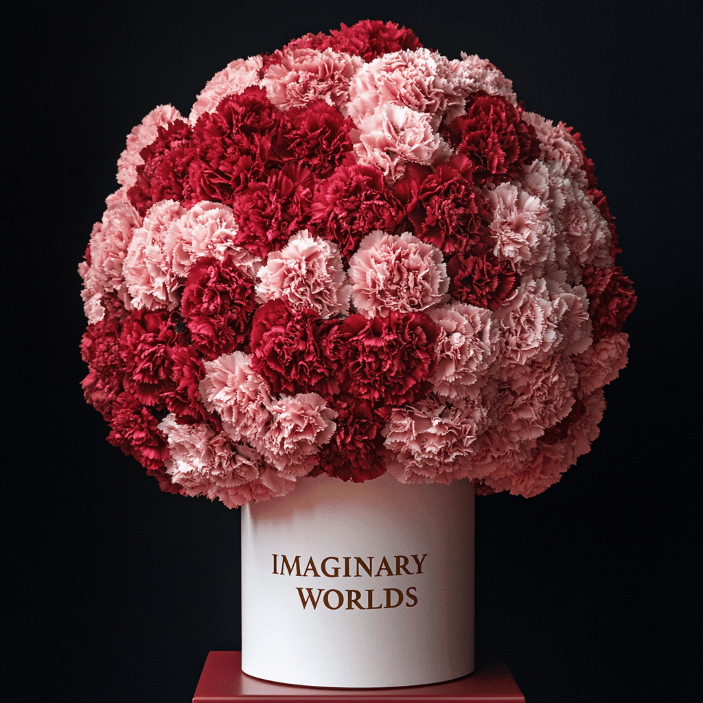 Carnation box - Imaginary Worlds