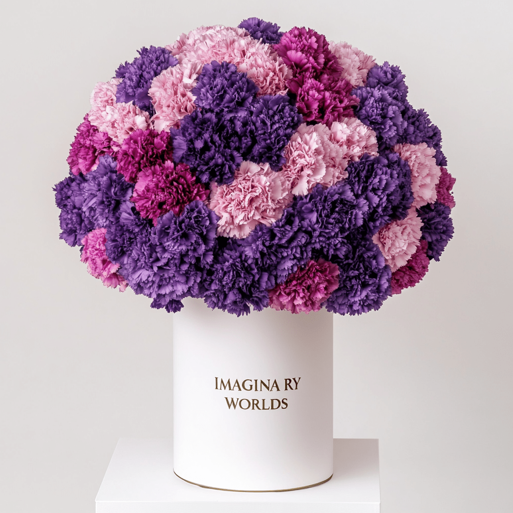 Carnation box - Imaginary Worlds