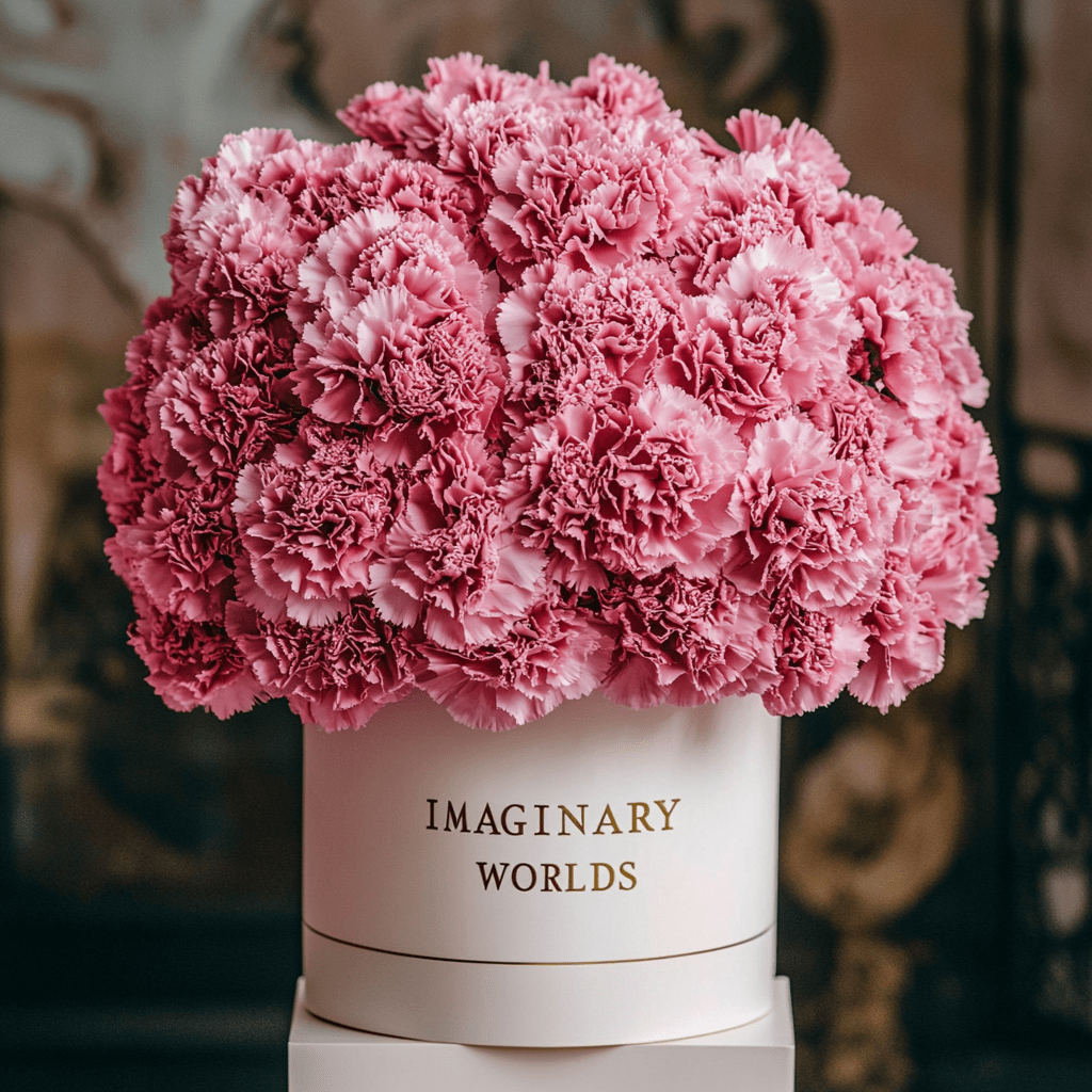 Carnation box - Imaginary Worlds