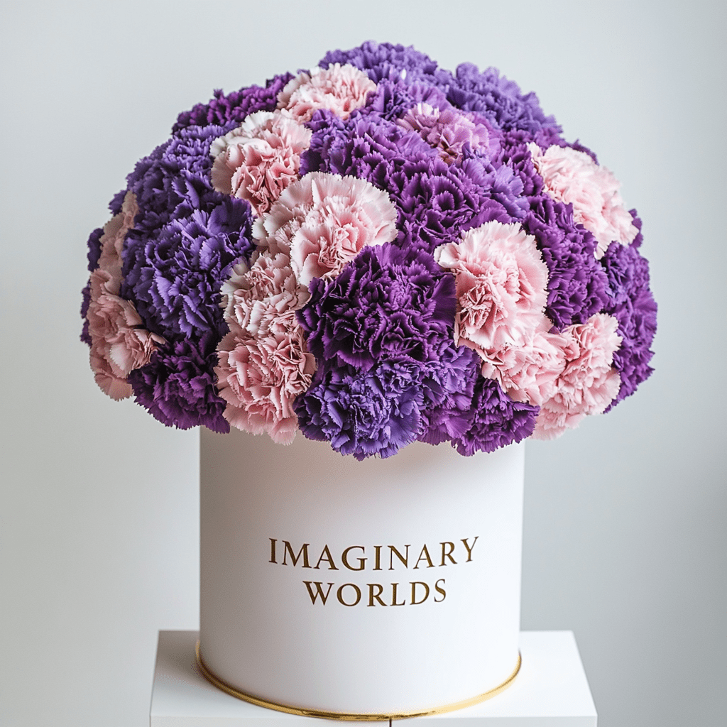 Carnation box - Imaginary Worlds