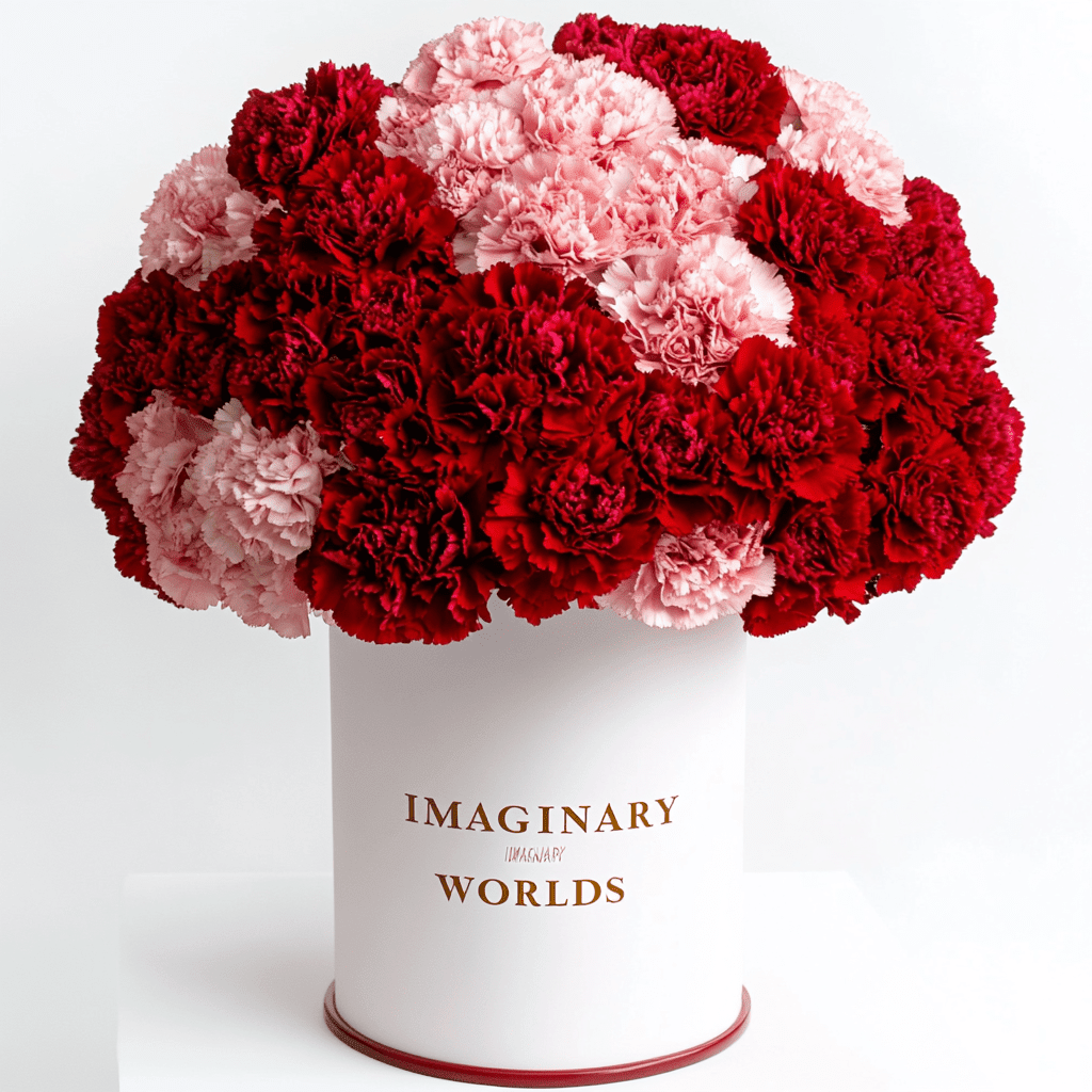 Carnation box - Imaginary Worlds