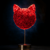 Cat rose lamp - Imaginary Worlds