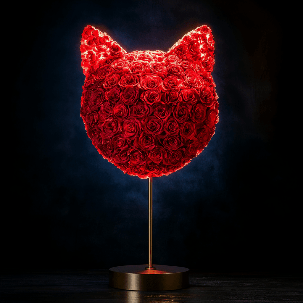 Cat rose lamp - Imaginary Worlds