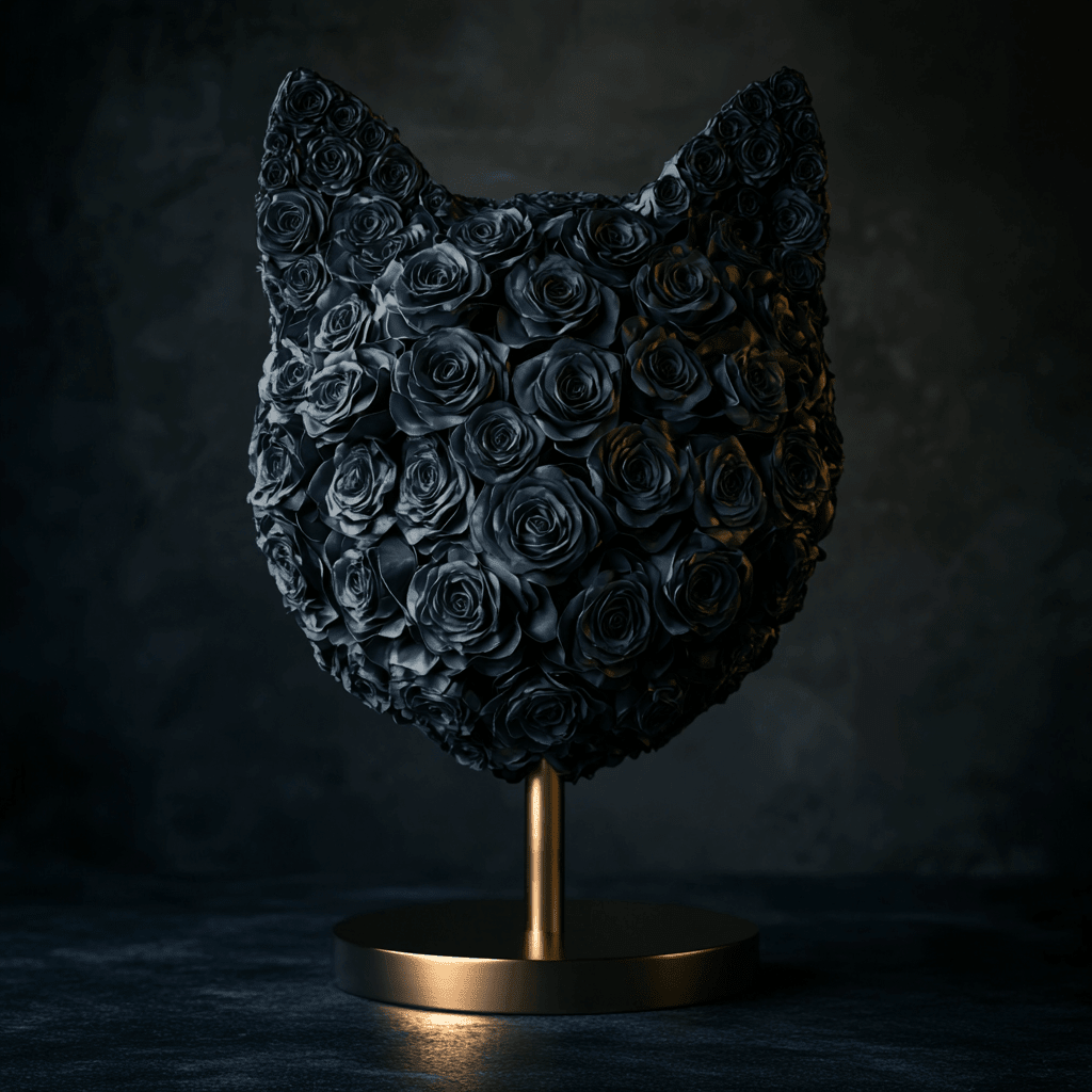 Cat rose lamp - Imaginary Worlds