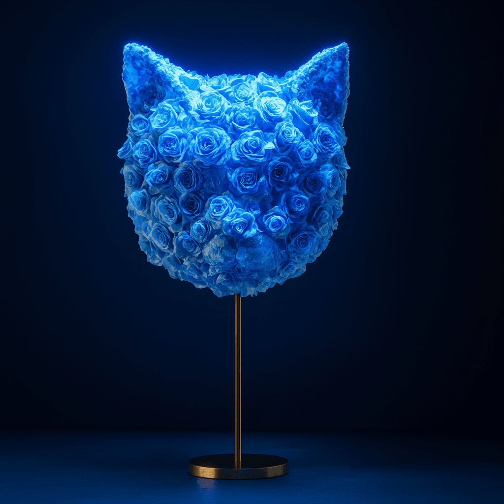 Cat rose lamp - Imaginary Worlds