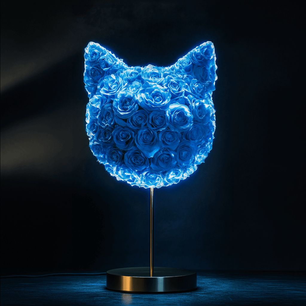 Cat rose lamp - Imaginary Worlds