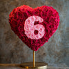 Custom Red Heart Rose Lamp with Color '6' - Imaginary Worlds