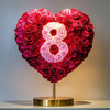 Custom Red Heart Rose Lamp with Color '8' - Imaginary Worlds