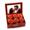 Customized Forever Orange Rose Box with Photo - Imaginary Worlds