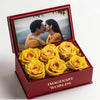 Customized Forever Yellow Rose Box with Photo - Imaginary Worlds