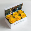 Customized Forever Yellow Rose Box with Photo - Imaginary Worlds