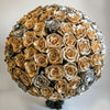 Elegant Preserved Pink & Silver Roses – Lasts 3 Years - Imaginary Worlds