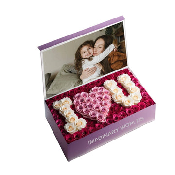 Embrace of Love - Custom Photo Rose Box - Imaginary Worlds