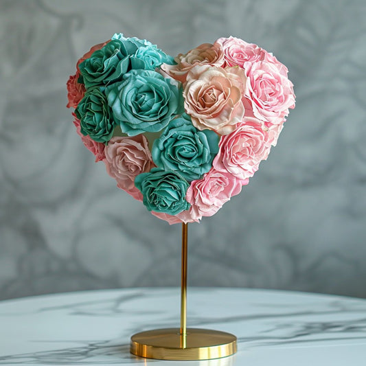 Eros and Psyche Mixed Rose Heart Lamp - Imaginary Worlds