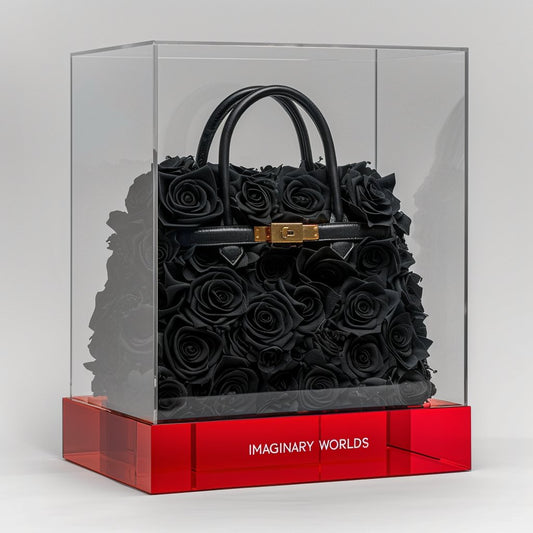 Eternal Bloom Black Rose Bag - Imaginary Worlds