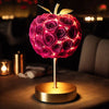 Eternal Glow Apple Rose Lamp: Magenta & Gold Edition - Imaginary Worlds