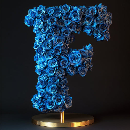 Fates Blue Rose Letter F Lamp - Imaginary Worlds