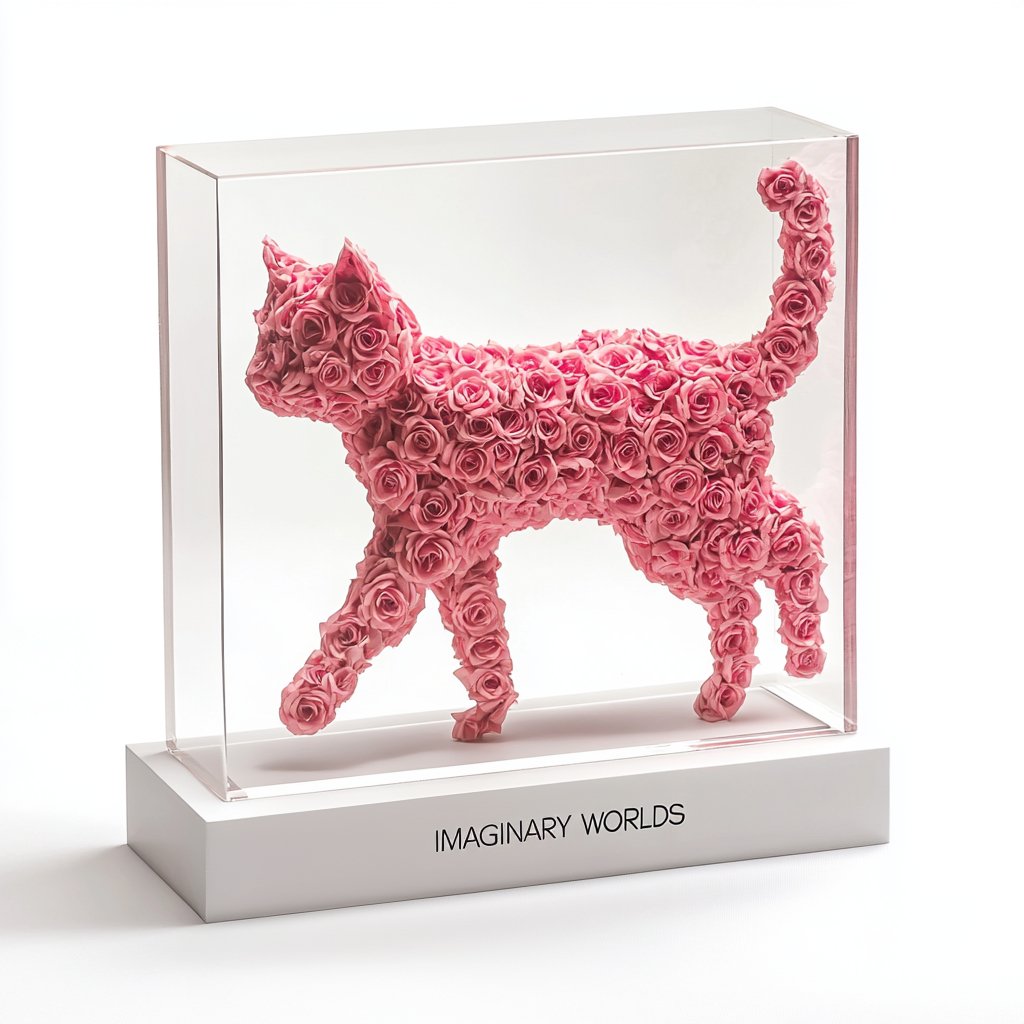 Forever Rose Animal Sculptures - Imaginary Worlds