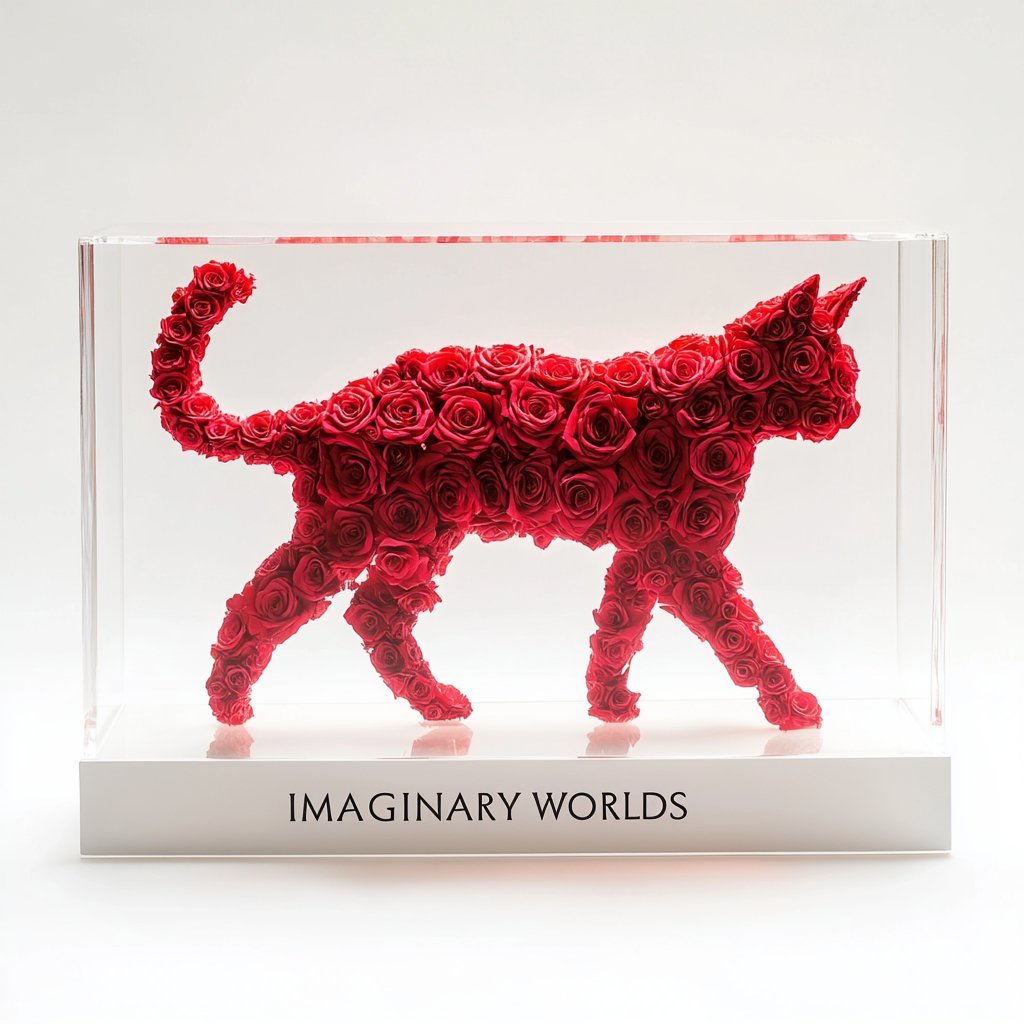 Forever Rose Animal Sculptures - Imaginary Worlds