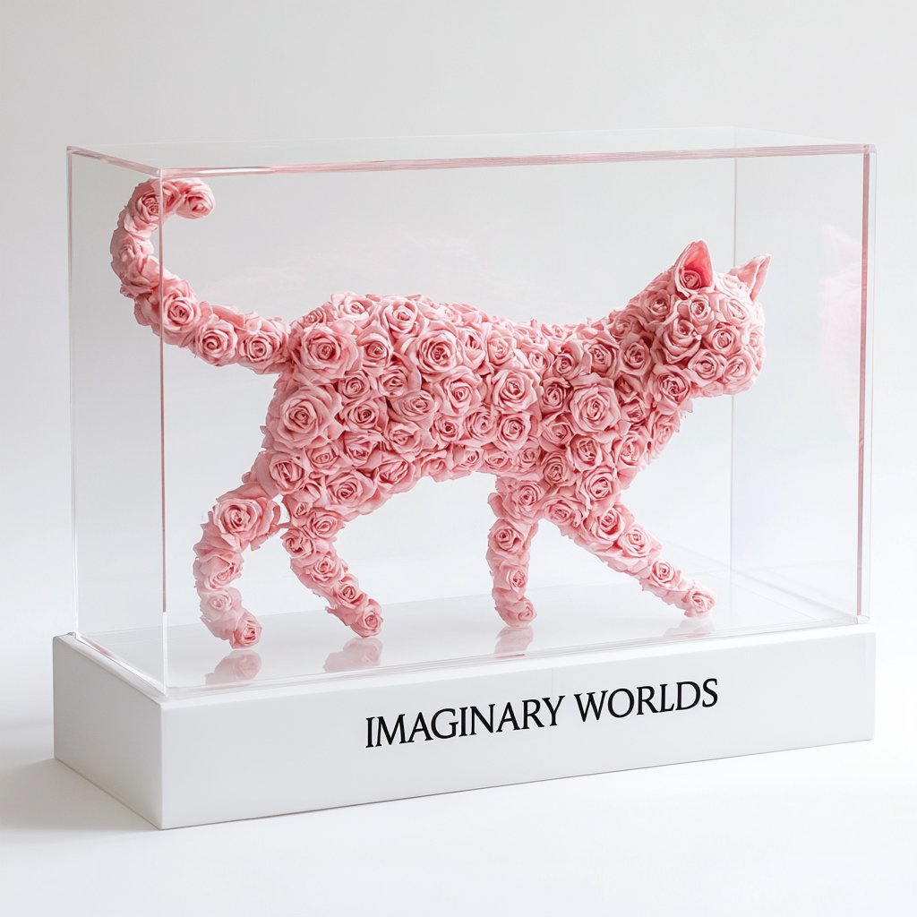 Forever Rose Animal Sculptures - Imaginary Worlds