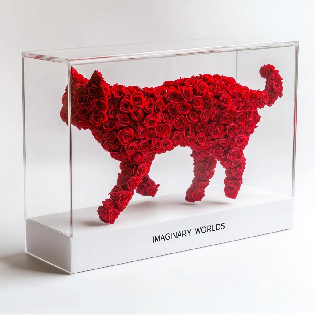 Forever Rose Animal Sculptures - Imaginary Worlds
