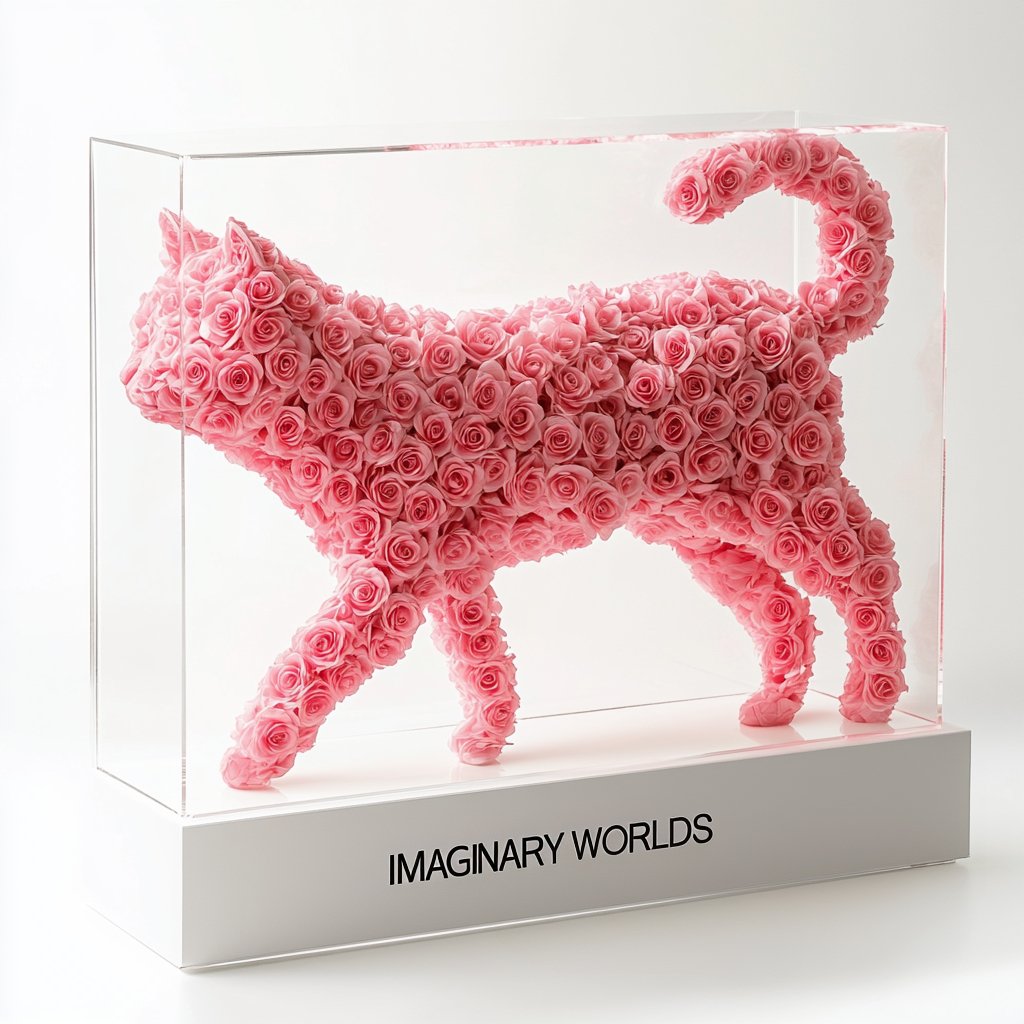 Forever Rose Animal Sculptures - Imaginary Worlds