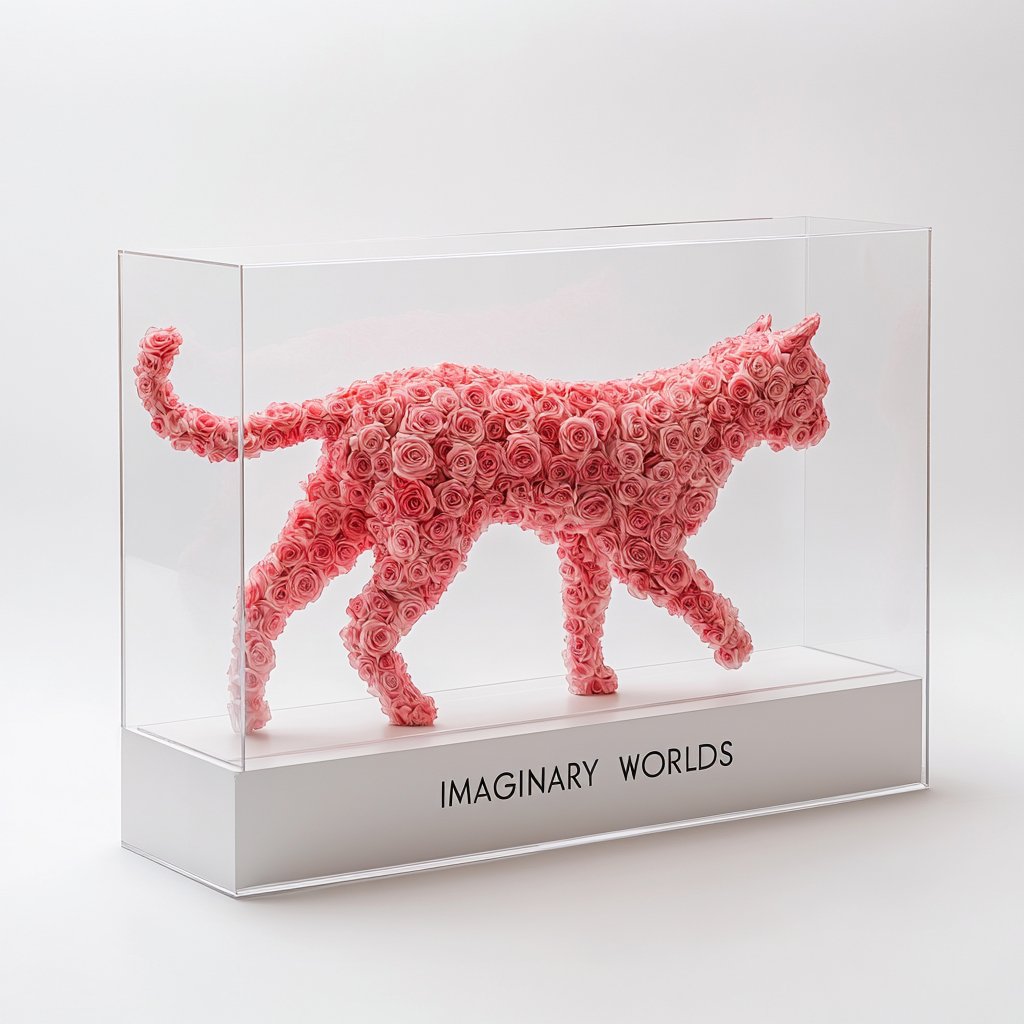 Forever Rose Animal Sculptures - Imaginary Worlds