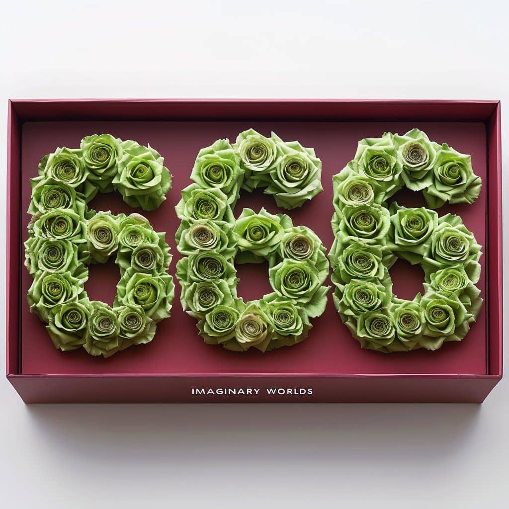 Green Roses 666 Rose Box - Imaginary Worlds