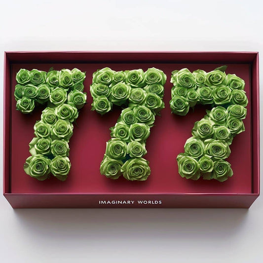 Green Roses 777 Rose Box - Imaginary Worlds