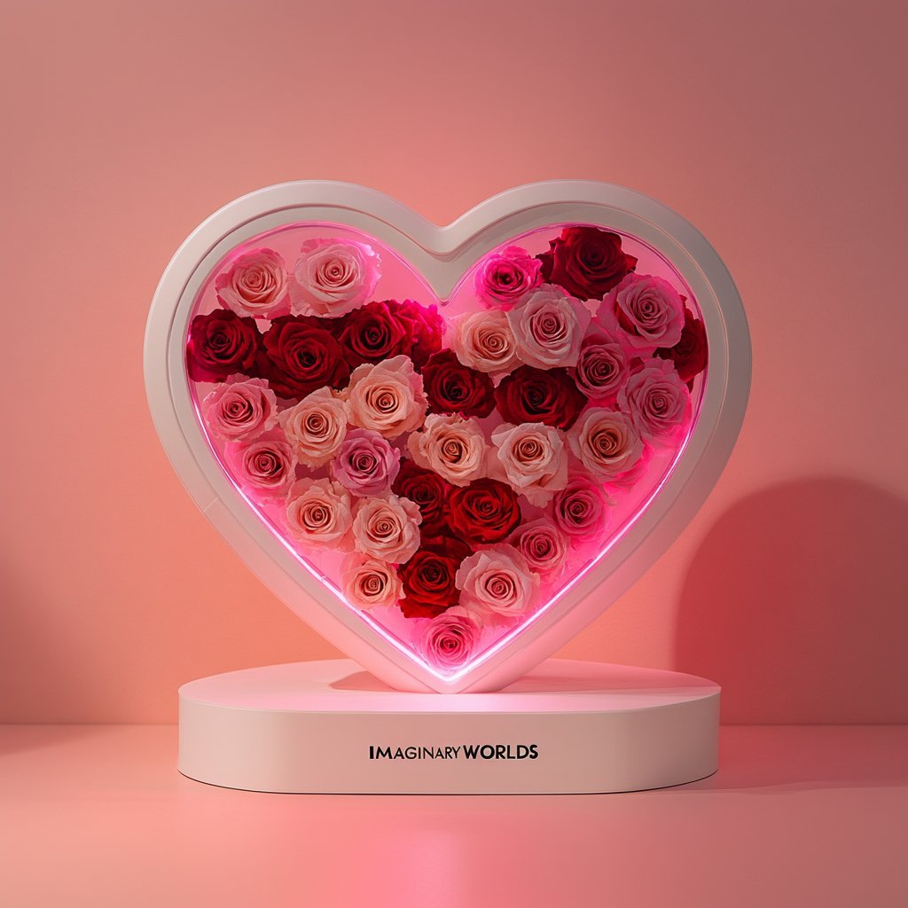 Heart lamp with speaker - Imaginary Worlds