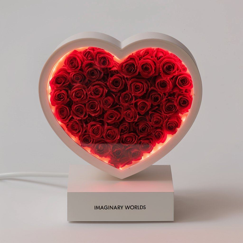 Heart - Shaped Eternal Rose Light - Imaginary Worlds