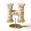 Hera White Rose Letter H Lamp - Imaginary Worlds