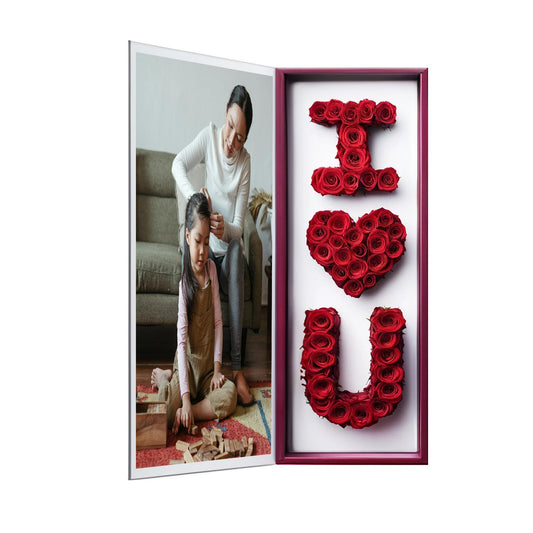 I Love You Rose Box - Customizable Eternal Bloom - Imaginary Worlds