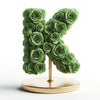 Khonsu Green Rose Letter K Lamp - Imaginary Worlds