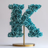 Kronos Teal Rose Letter K Lamp - Imaginary Worlds