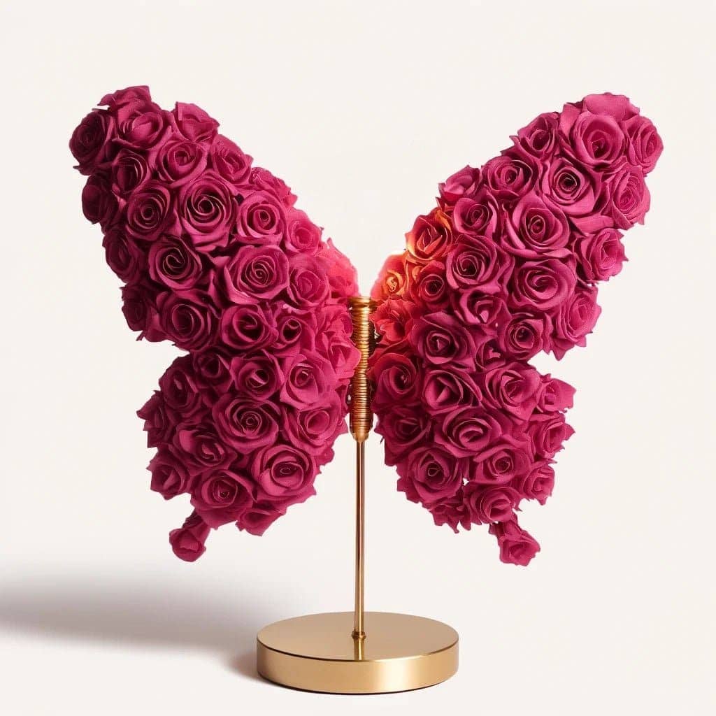 Magenta Majesty Butterfly Lamp - Imaginary Worlds