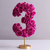 Magenta Rose Eternal Number 3 Lamp - Imaginary Worlds