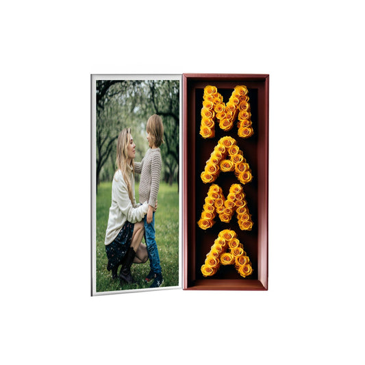 MAMA Yellow Rose Box - Customizable Floral Tribute - Imaginary Worlds
